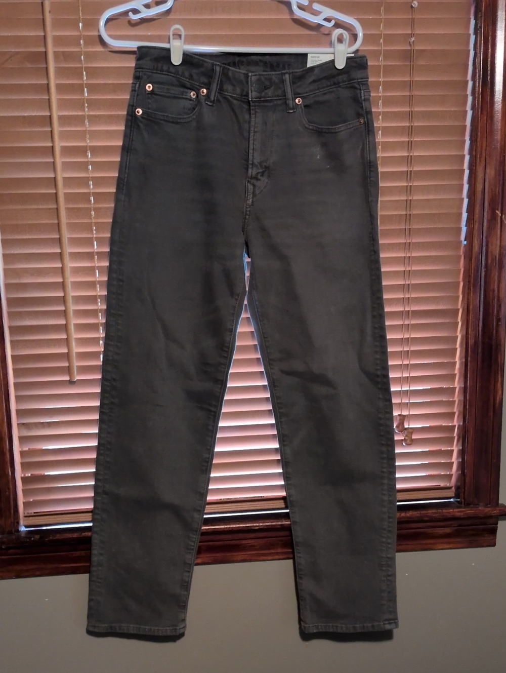 Men's Stone Gray Easy Flex Straight-Leg Jeans American Eagle